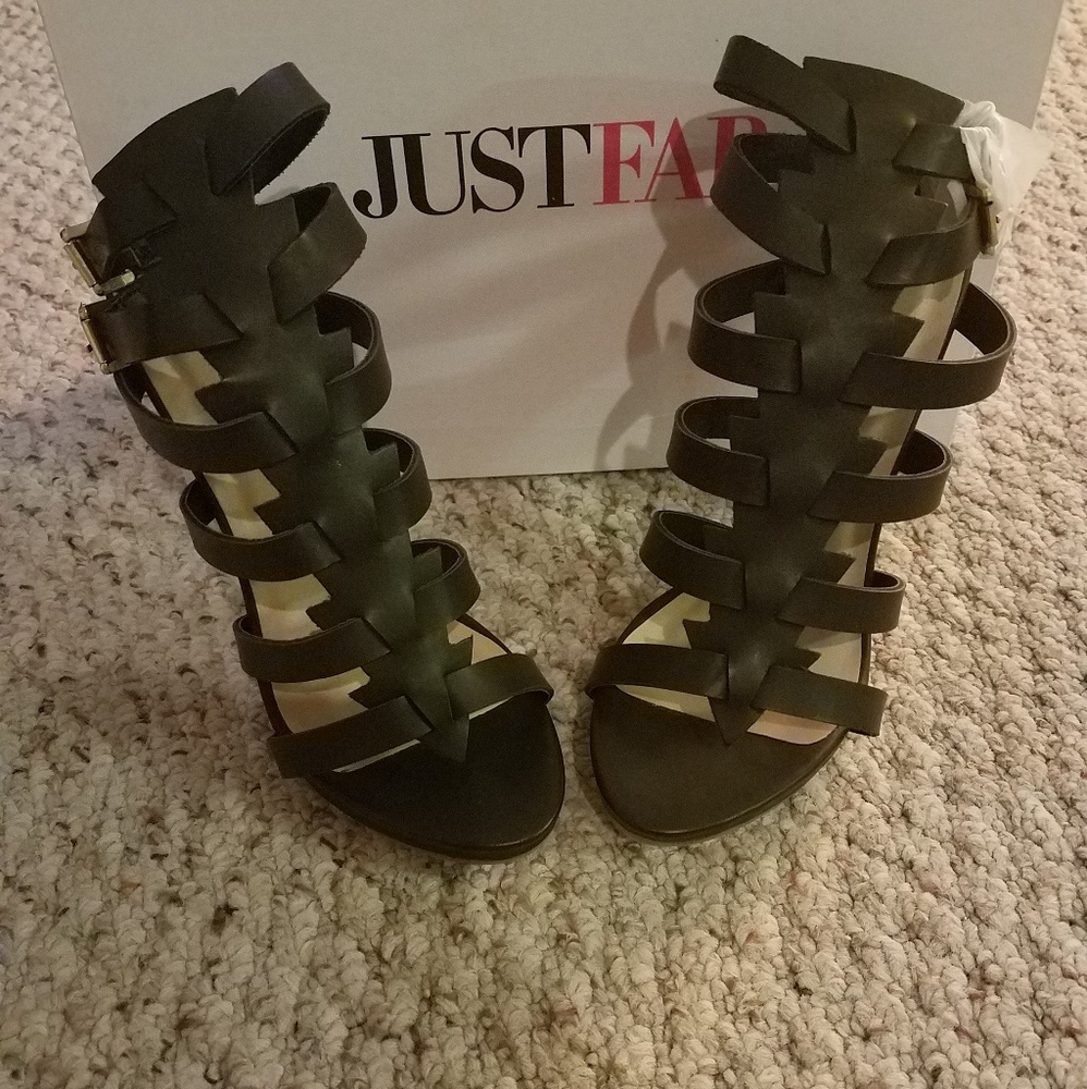 Black strappy sandals